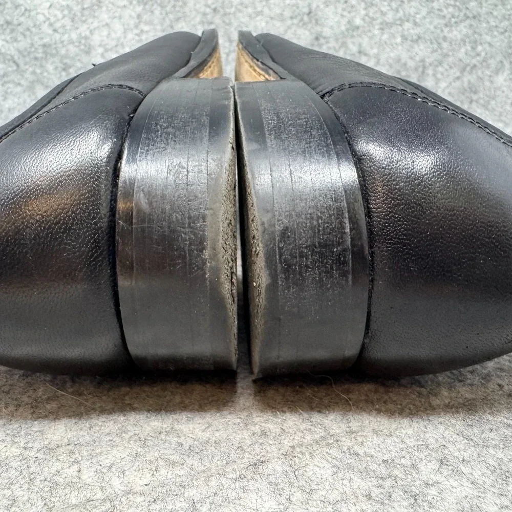 Bruno Magli Mens Black Leather Horse-Bit Slip On Loafer‎ Dress Shoe Sz 9 M ITALY